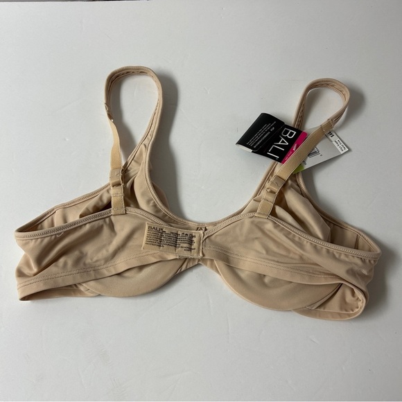 NWT Bali Soft Taupe Silky Smooth Lining Underwire Bra 38B - Picture 2 of 7